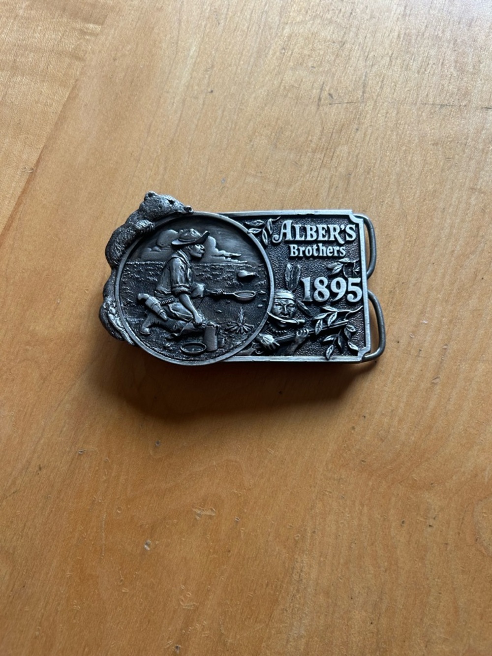 1895 Silver-Tone Collector Belt Buckle